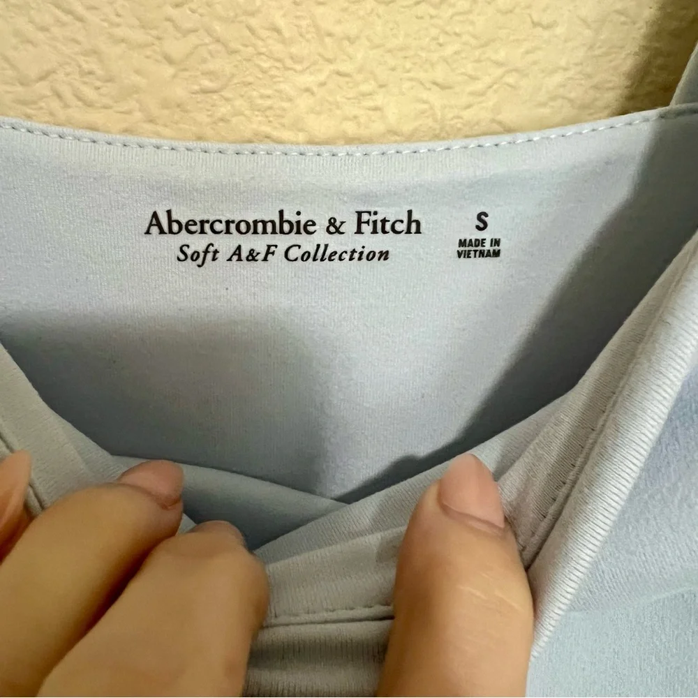 A&F Light Blue Square Neck Bodysuit - Picture 8 of 10